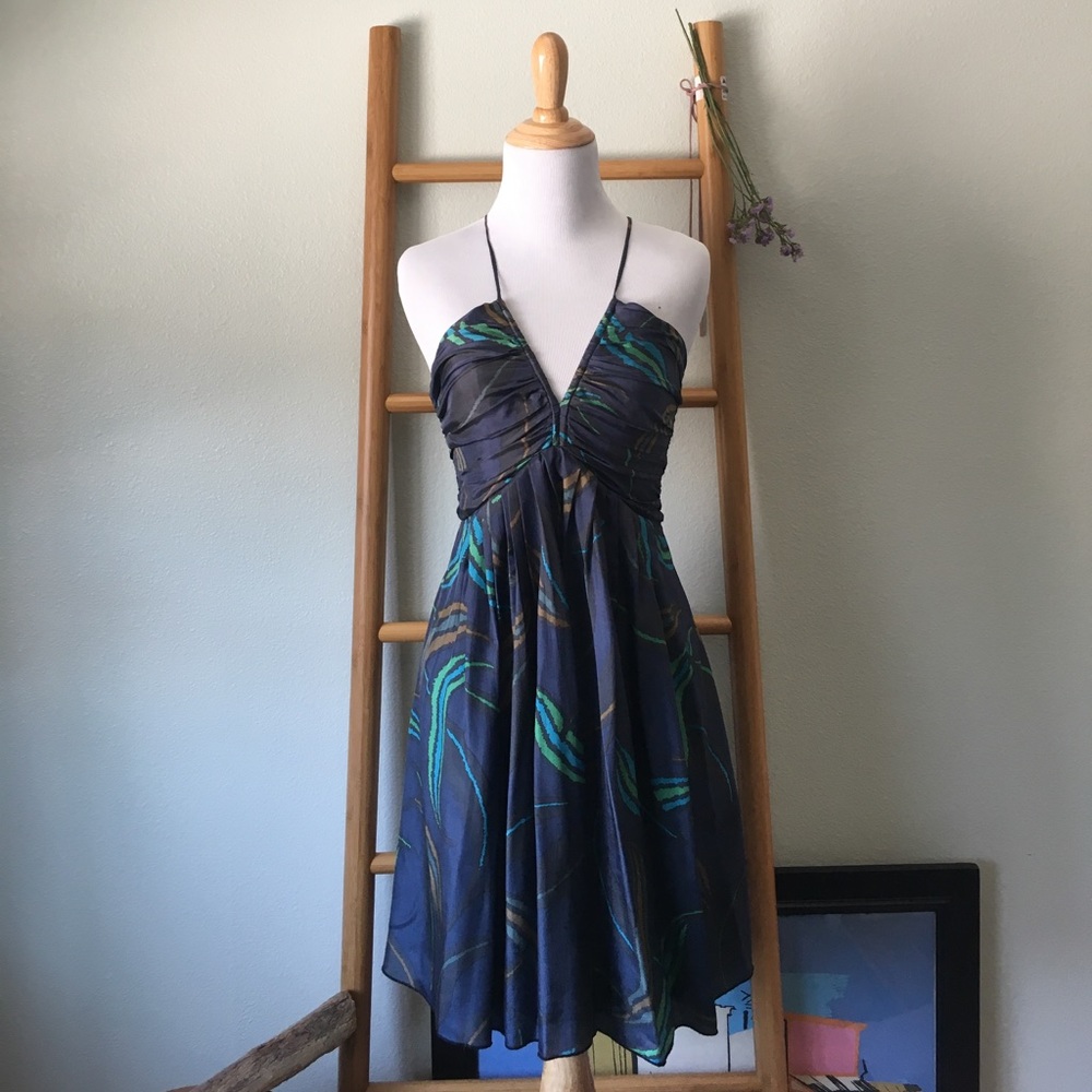 Haven Silk Spaghetti Strap Dress